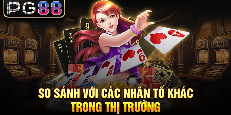 So sánh với các nhân tố khác trong thị trường